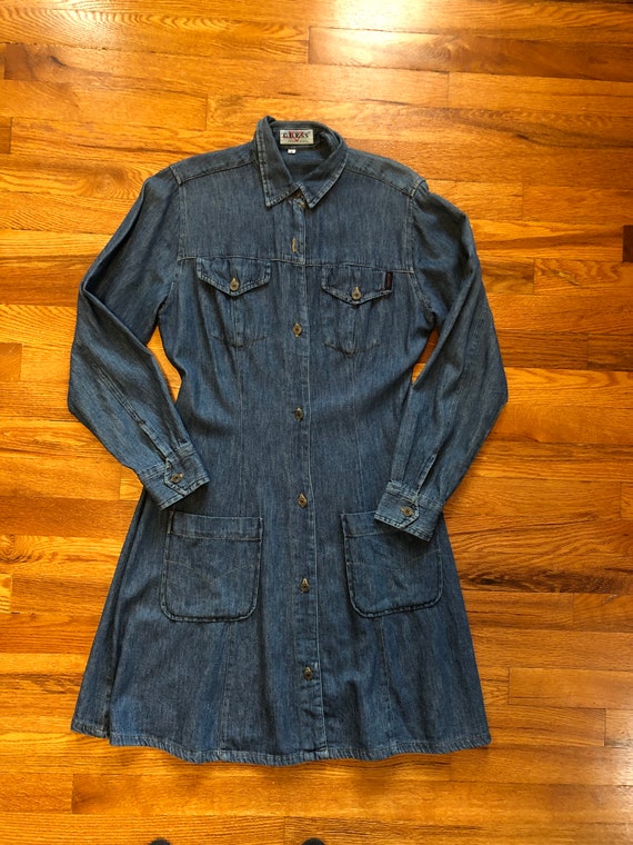 AMAZING 90s Guess Jeans vintage denim button up je