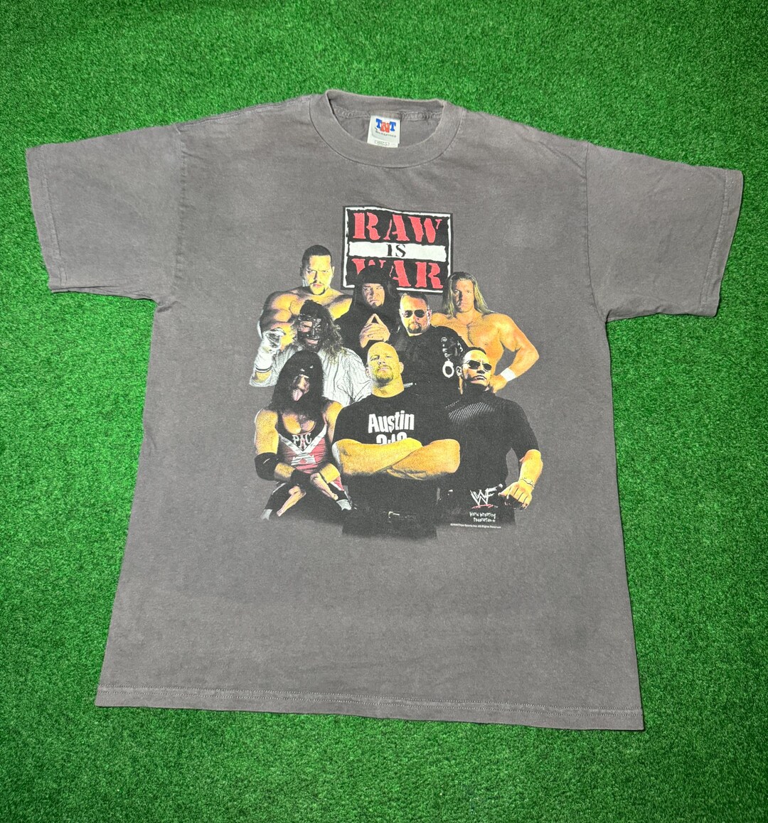 90s WWF 「WWE」RAW IS WAR ヴィンテージ Tシャツ最終値下げ Vintage 1999 WWF Raw is War T-shirt, Large - Etsy