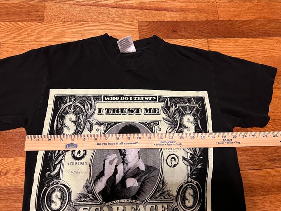 INSANE 90年代 スカーフェイス「I Trust Me」ヴィンテージTシャツ お金 