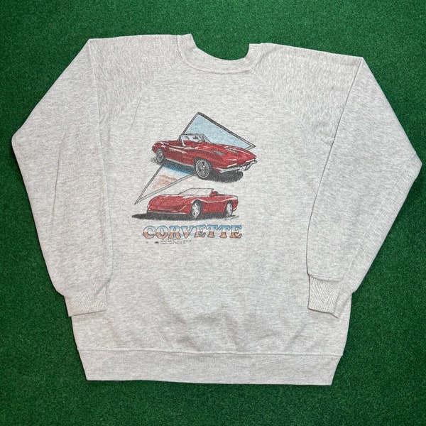1989 80s Corvette crewneck sweatshirt rare vintage perfect fade XL c3 stingray car c7 racing