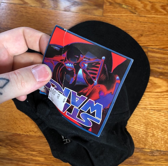 Vintage 1997 Star Wars Darth Vader Snapback Hat (… - image 4
