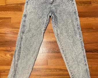 80s Acid Wash High Rise Jeans, Gitano Denim (Size 10)