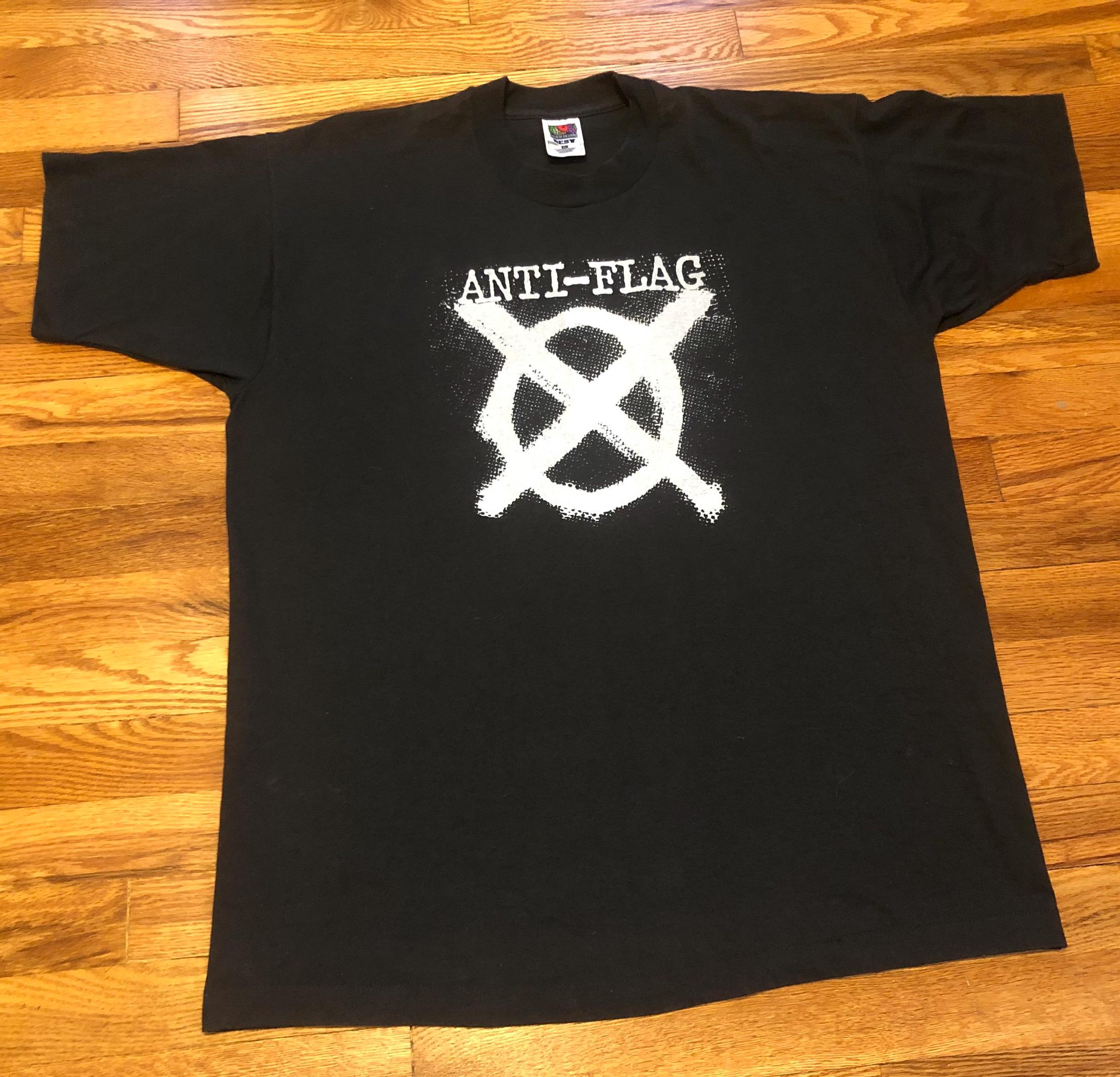 Vintage Anti-flag T-shirt, Nationalism Deconstruction, 90s Band