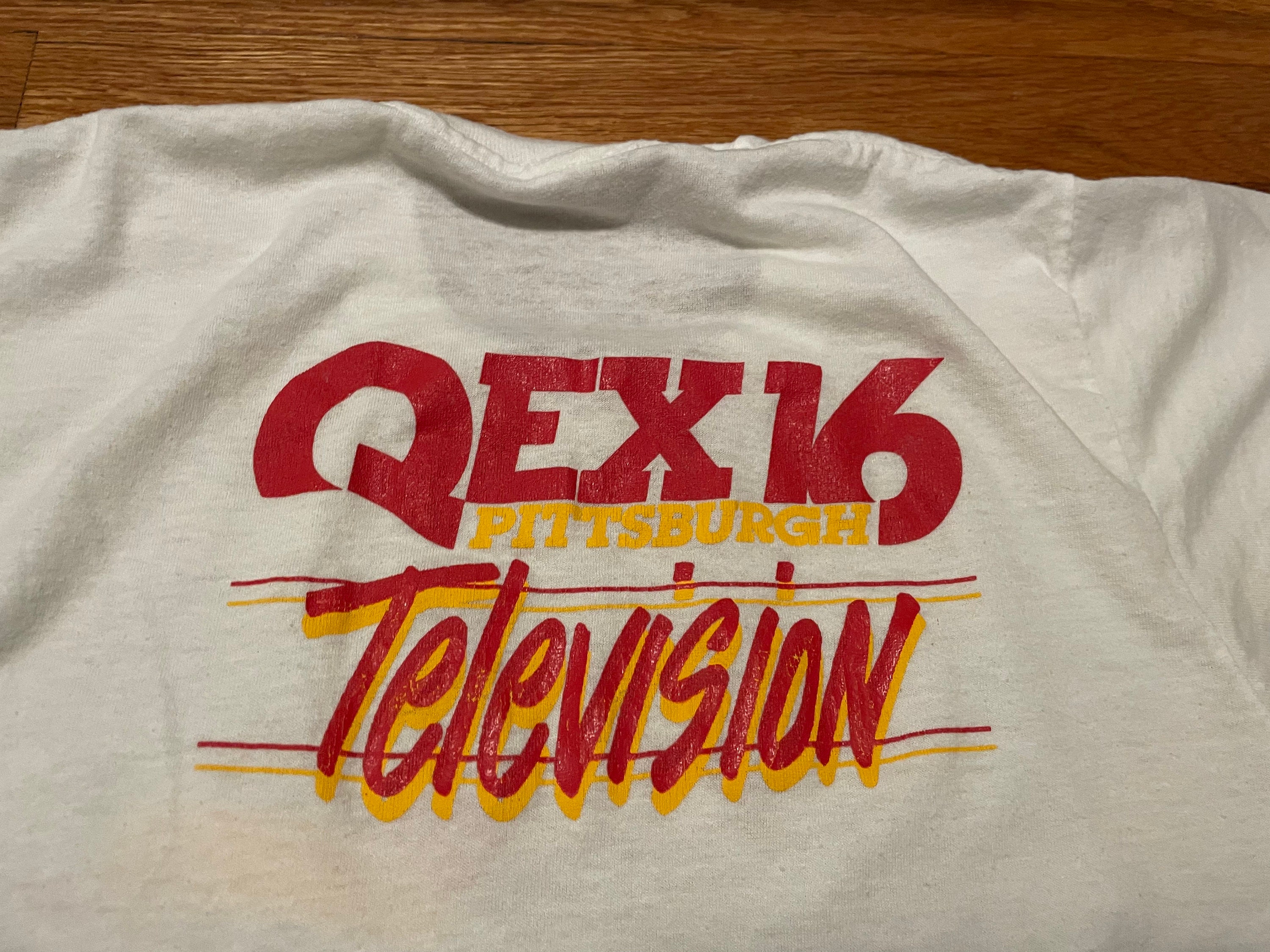 【THEAIRTOWN】pinter pix t-sirts 80s QEX 16 Pittsburgh Television “quite Extraordinary