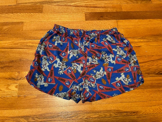 90s Silky New York Giants the Flintstones Vintage Boxers Shorts