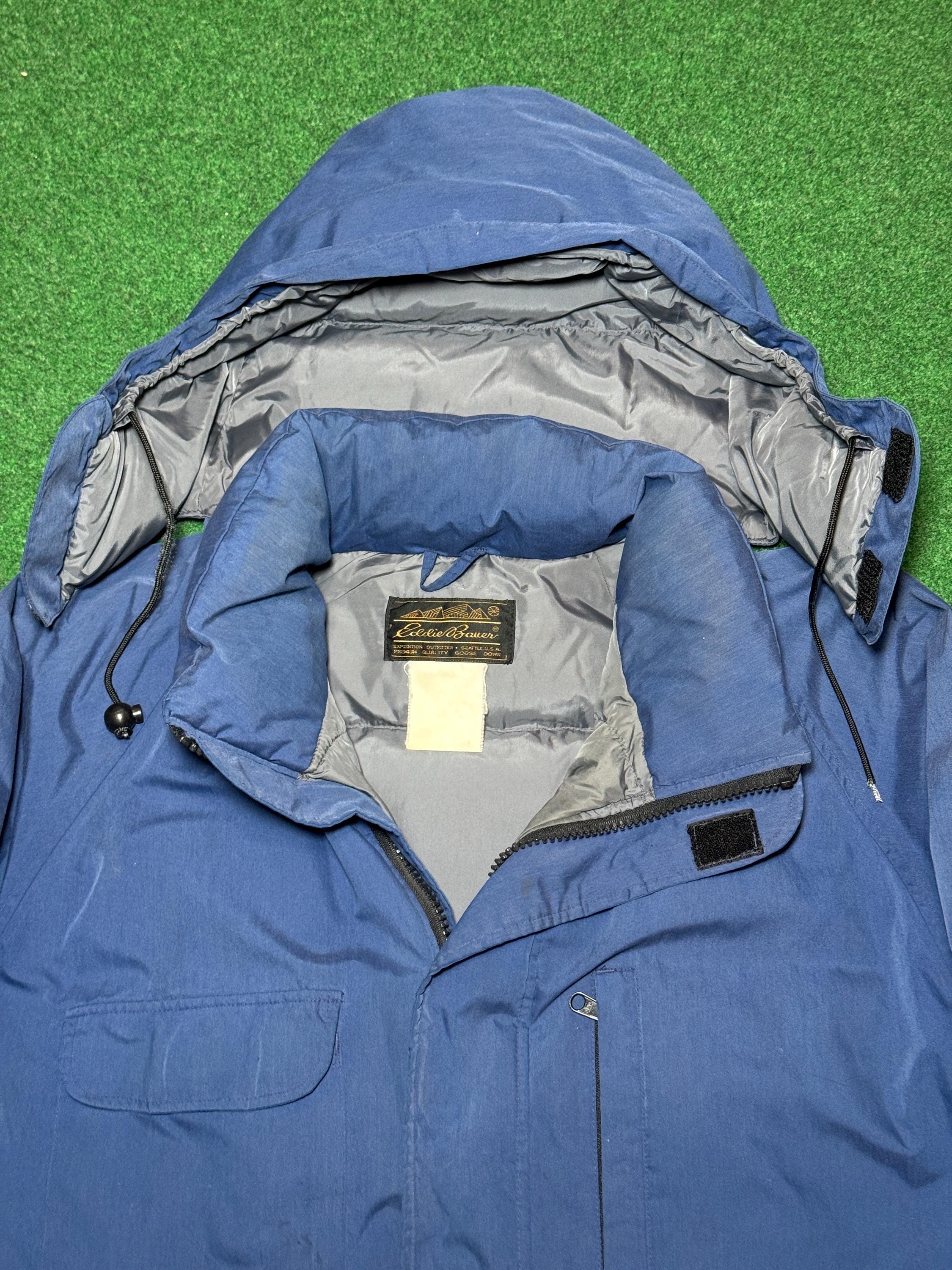 Vintage 80s Eddie Bauer Gore-tex Puffer Coat, Hooded Designer