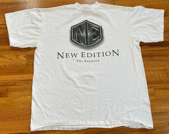 deadstock 90s hip hop r&b New Edition vintage t-shirt rare band tee 1996 Bobby brown bell biv devoe old school keith sweat r Kelly 311 cd