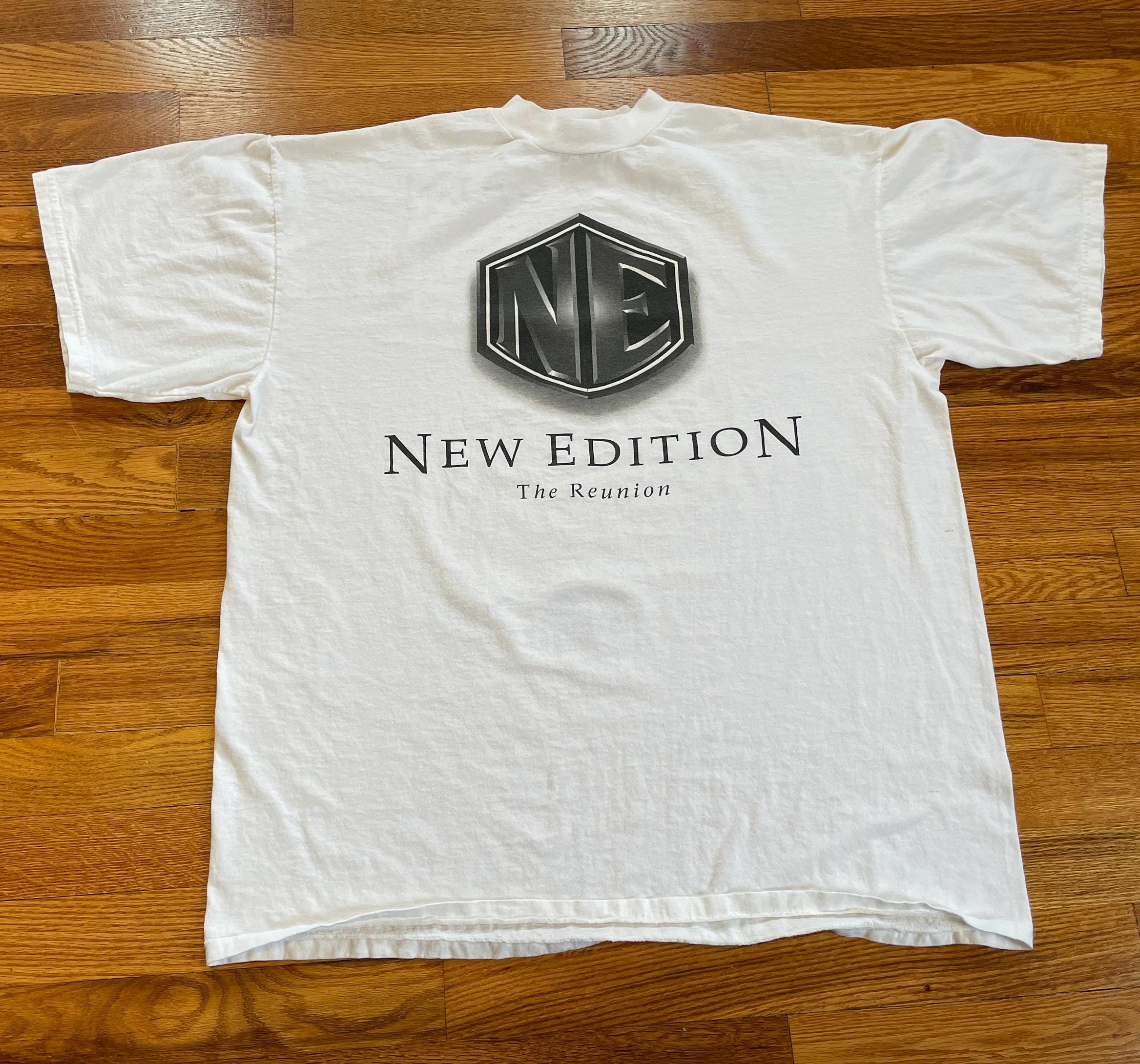Deadstock 90s Hip Hop R&b New Edition Vintage T-shirt Rare Band 