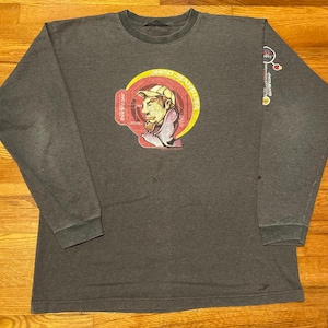 HOLY GRAIL 90s JNCO distressed long sleeve t-shirt skater Hypebeast hipster xl