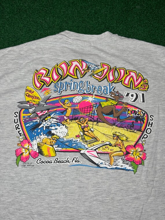 Vintage 90s Ron Jon Surf Shop T-shirt, Spring Break Korky Shark