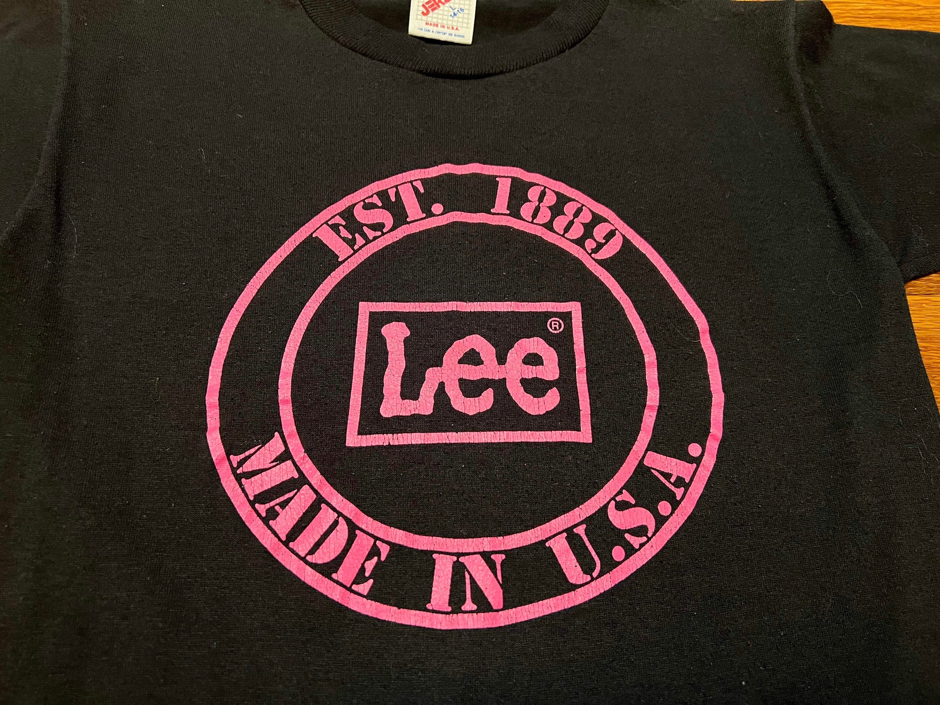 90s Lee Brand Vintage Made in USA T-shirt Rare Single Stitch