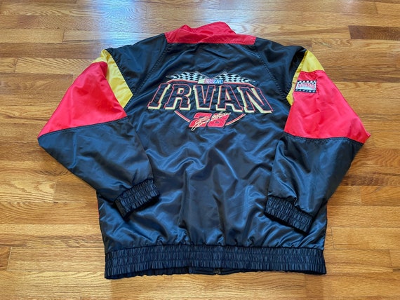 90s Ernie Irvan NASCAR zip up jacket coat old sch… - image 7