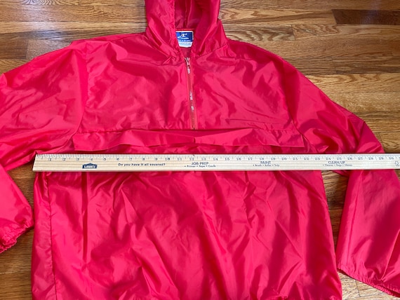 70s/80s Champion Brand Hooded Windbreaker Jacket Poncho Raincoat