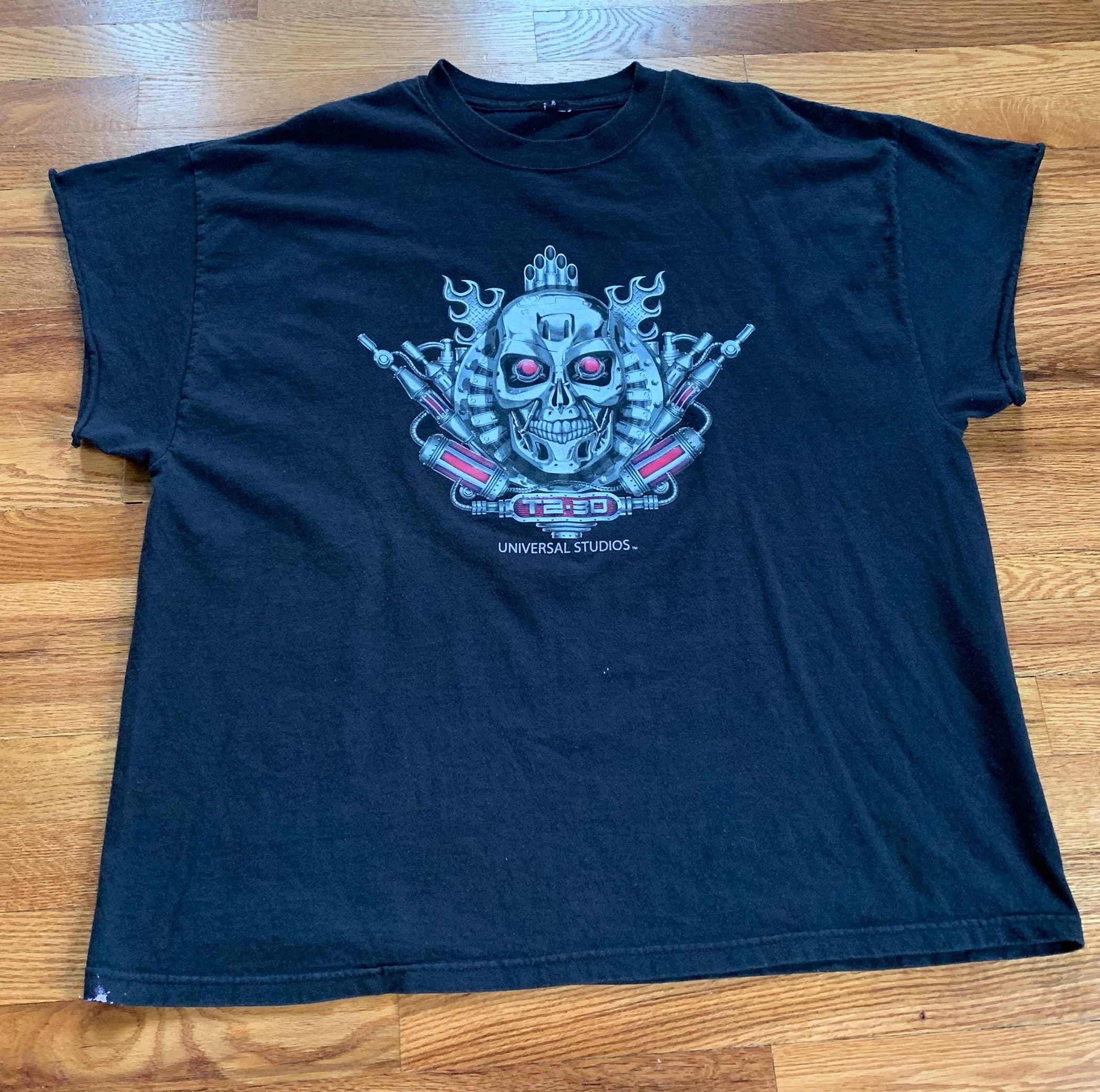 ターミネーター2 3D 90s tシャツ movie Terminator 2 Vintage 90s Universal Studios Terminator 2 3-D Battle Across Time