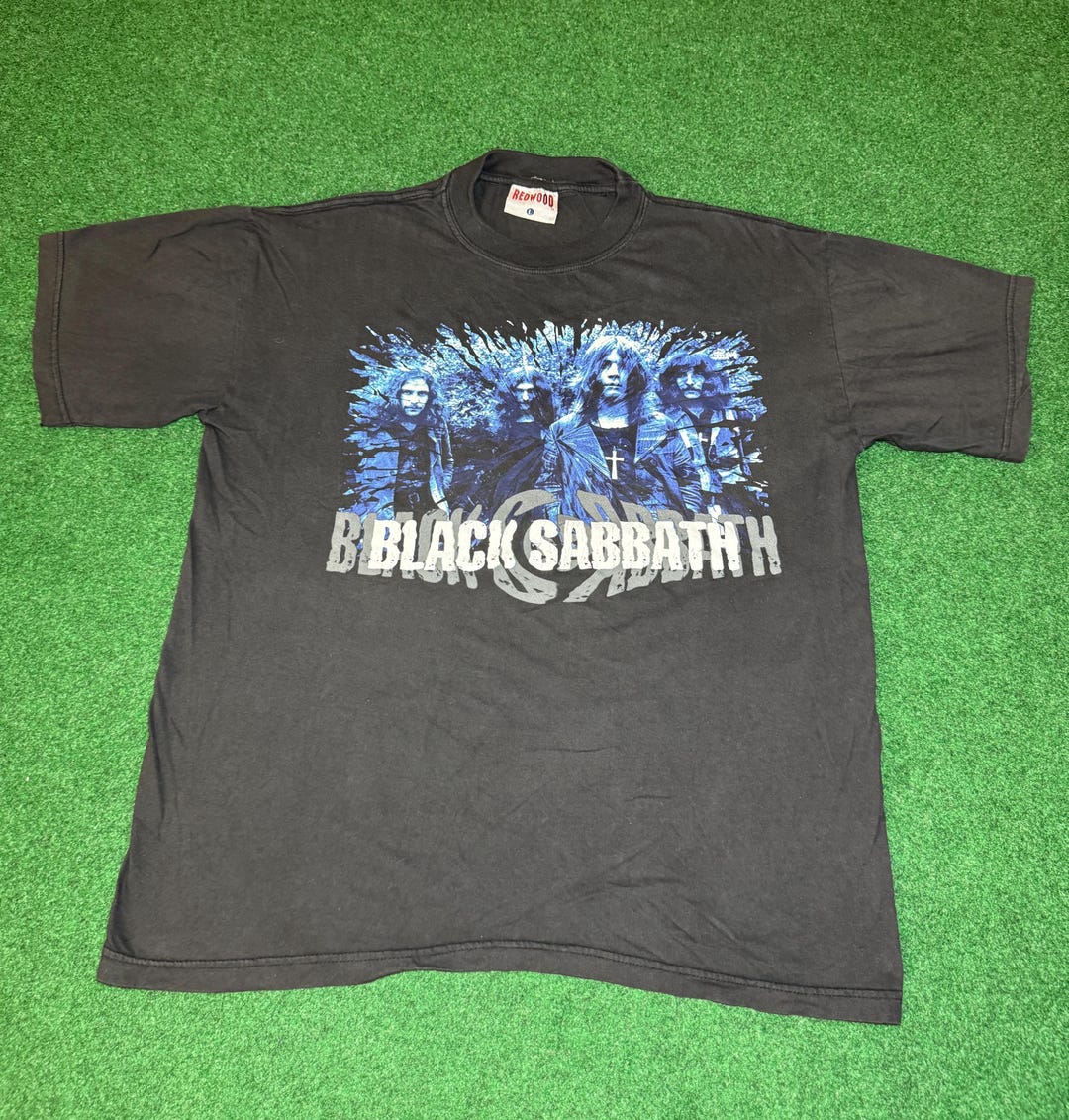INSANE 90s Black Sabbath Ozzy Osbourne T-shirt Rare Band Tee Large