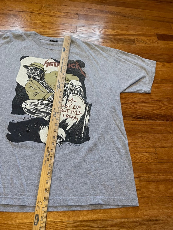 90s Metallica Pushead Vintage T-shirt Rare XXL Giant Tag Original 