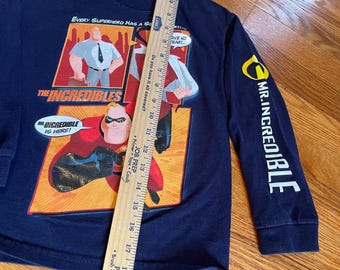 Y2K the Incredibles Pixar Vintage T-shirt Rare Movie Promo