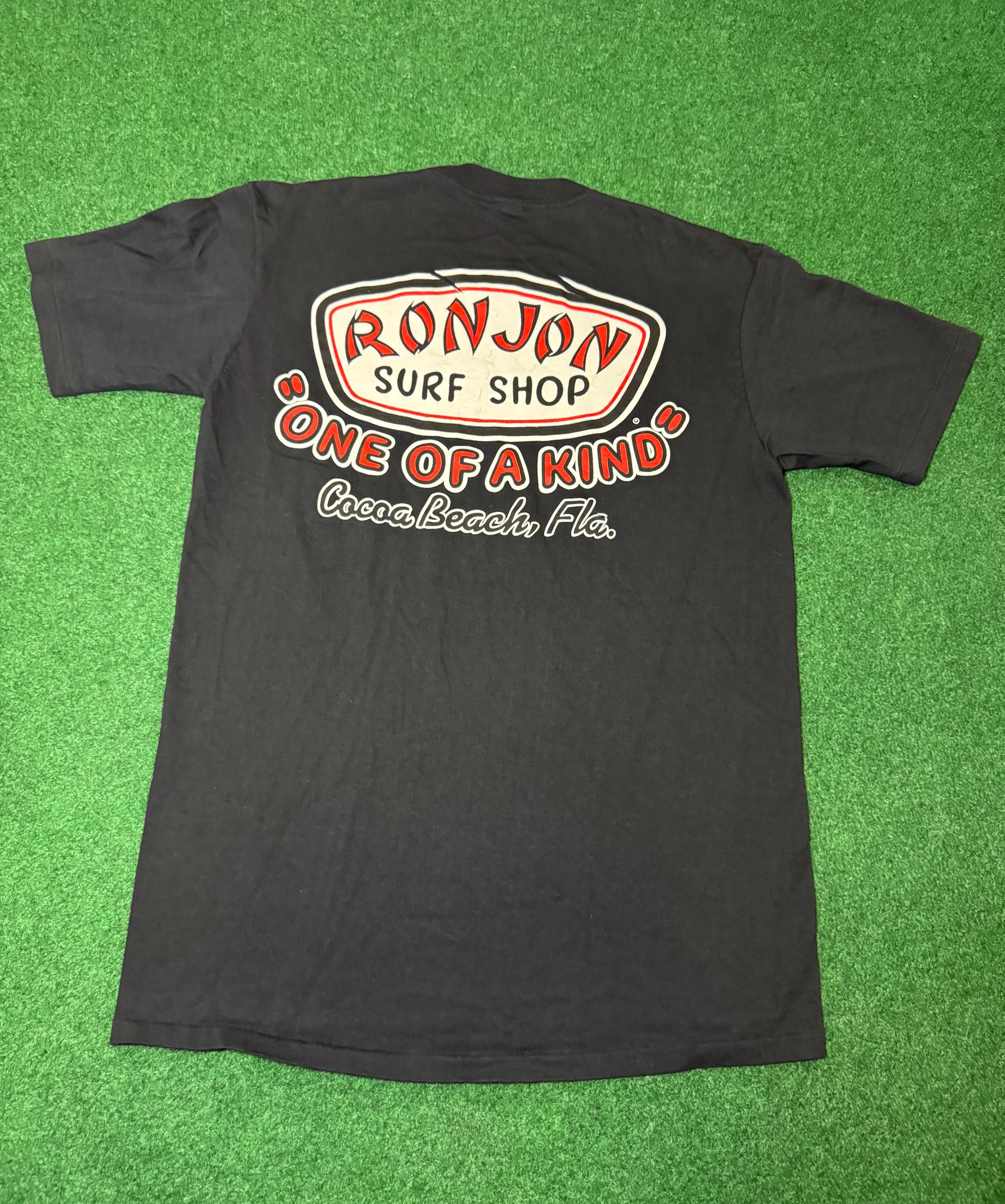 80s RON JON SURF SHOP Tシャツ USA製 Anvil L Vintage 80s/90s Ron Jon Surf Shop T-shirt, Cocoa Beach FL, Large