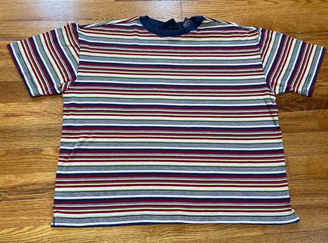 Vintage 90s Gap Pocket T-Shirt Single Stitch Yellow Size XL