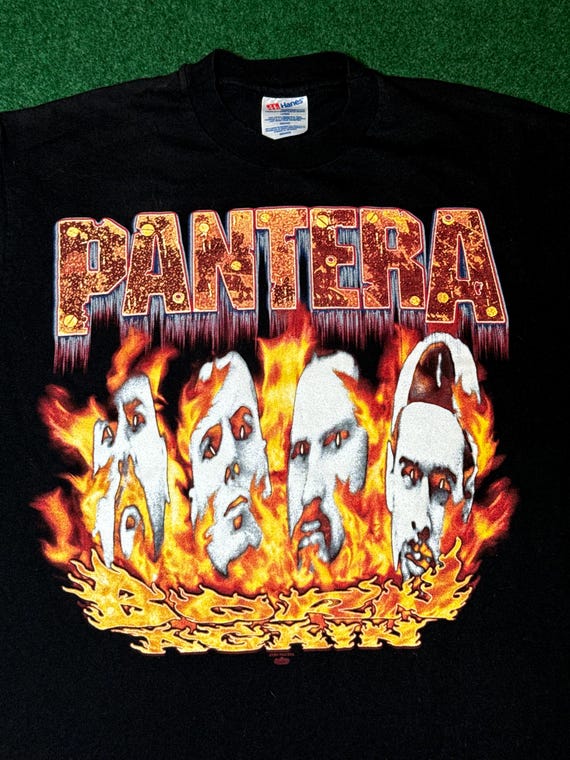 90s 1995 Pantera With Snake Eyes Vintage T-shirt Rare Graphic