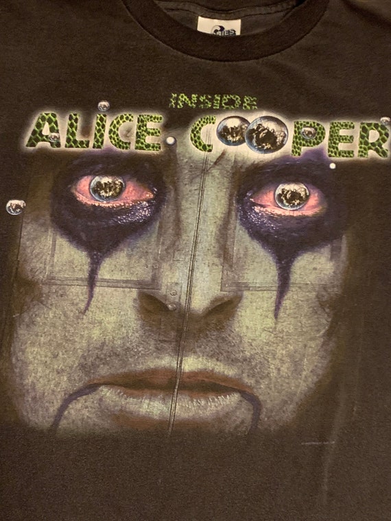 90s Inside Alice Cooper vintage t-shirt old schoo… - image 2