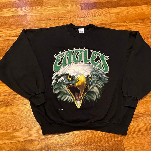 incroyable 1993 Philadelphia Eagles vintage Salem Sportswear crewneck pull sweat-shirt 90s nfl football team jersey old school PA
