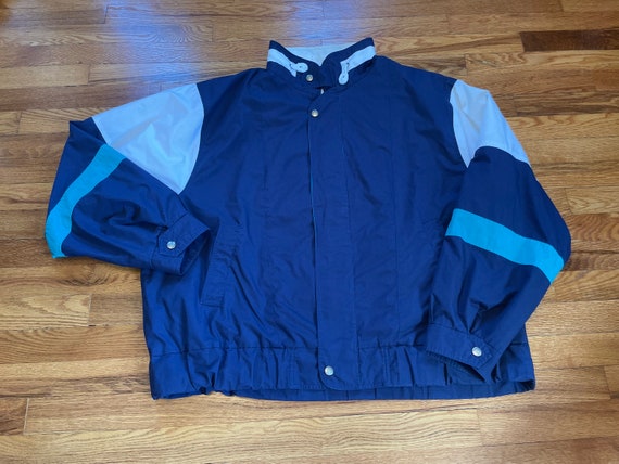 80s/90s London Fog zip up jacket windbreaker naut… - image 1