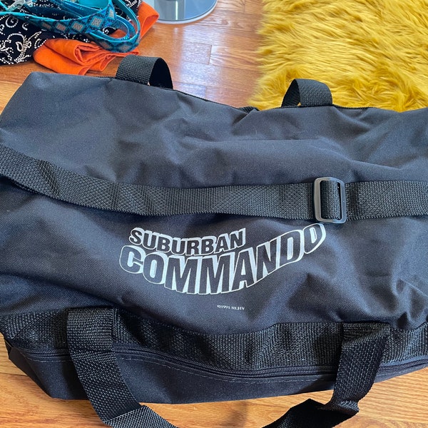 incredible 1991 Suburban Commando duffel bag vintage rare movie vhs video store promo shirt 90s hulk hogan shirt wwf new line home video