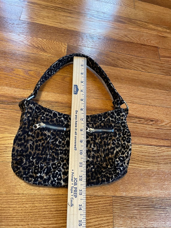 cute 90s retro leopard cheetah print handbag purs… - image 7