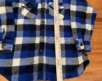 50s True Vintage Chill Chaser by Blue Top Blue Flannel Shirt