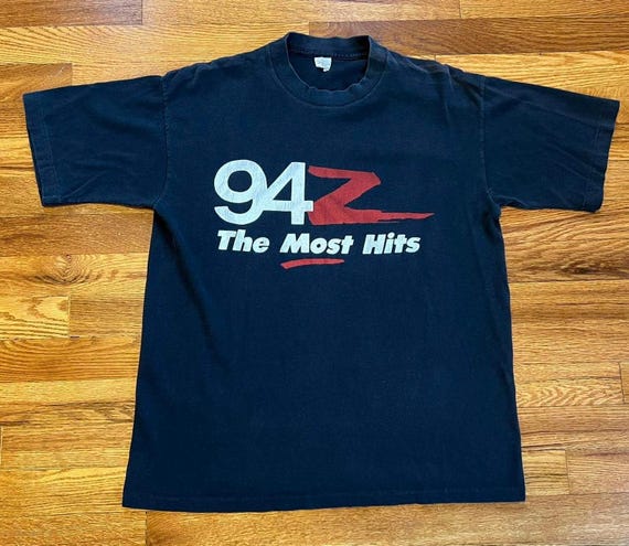80s 94Z “the Most Hits” Vintage T-shirt Wnfz Radio Station
