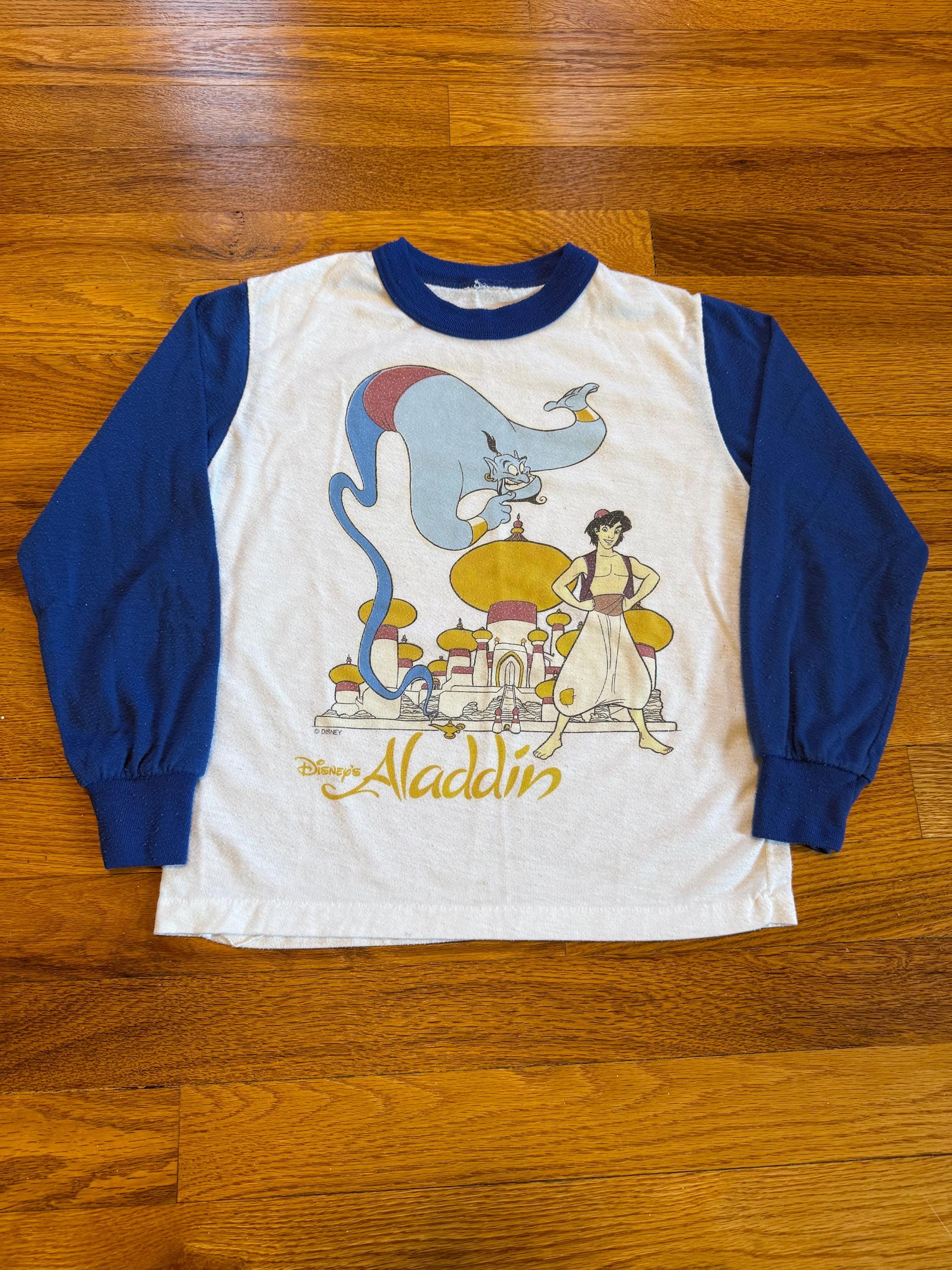 90年代 アラジン ディズニー 長袖Tシャツ ユース Sサイズ - Etsy 日本