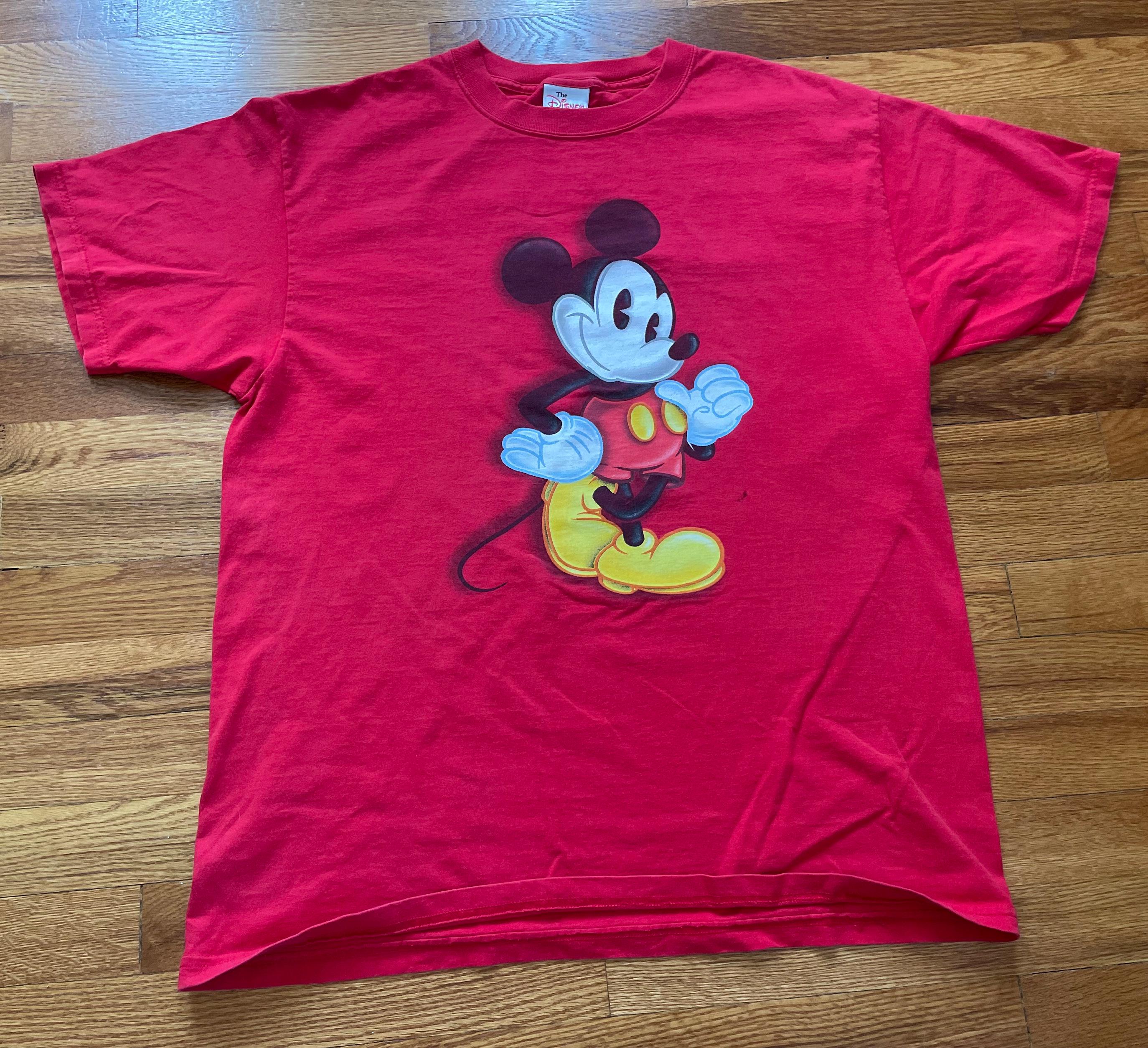90年代ヴィンテージミッキーマウスTシャツ、ディズニーストア、Lサイズ 