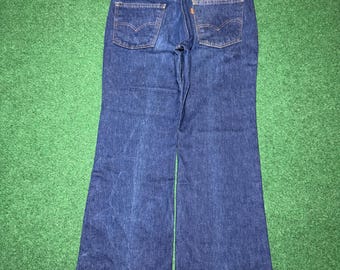 Vintage Levi's jeans uit de jaren 70, bootcut model, gemaakt in de VS, 20517 0217 (34x28)