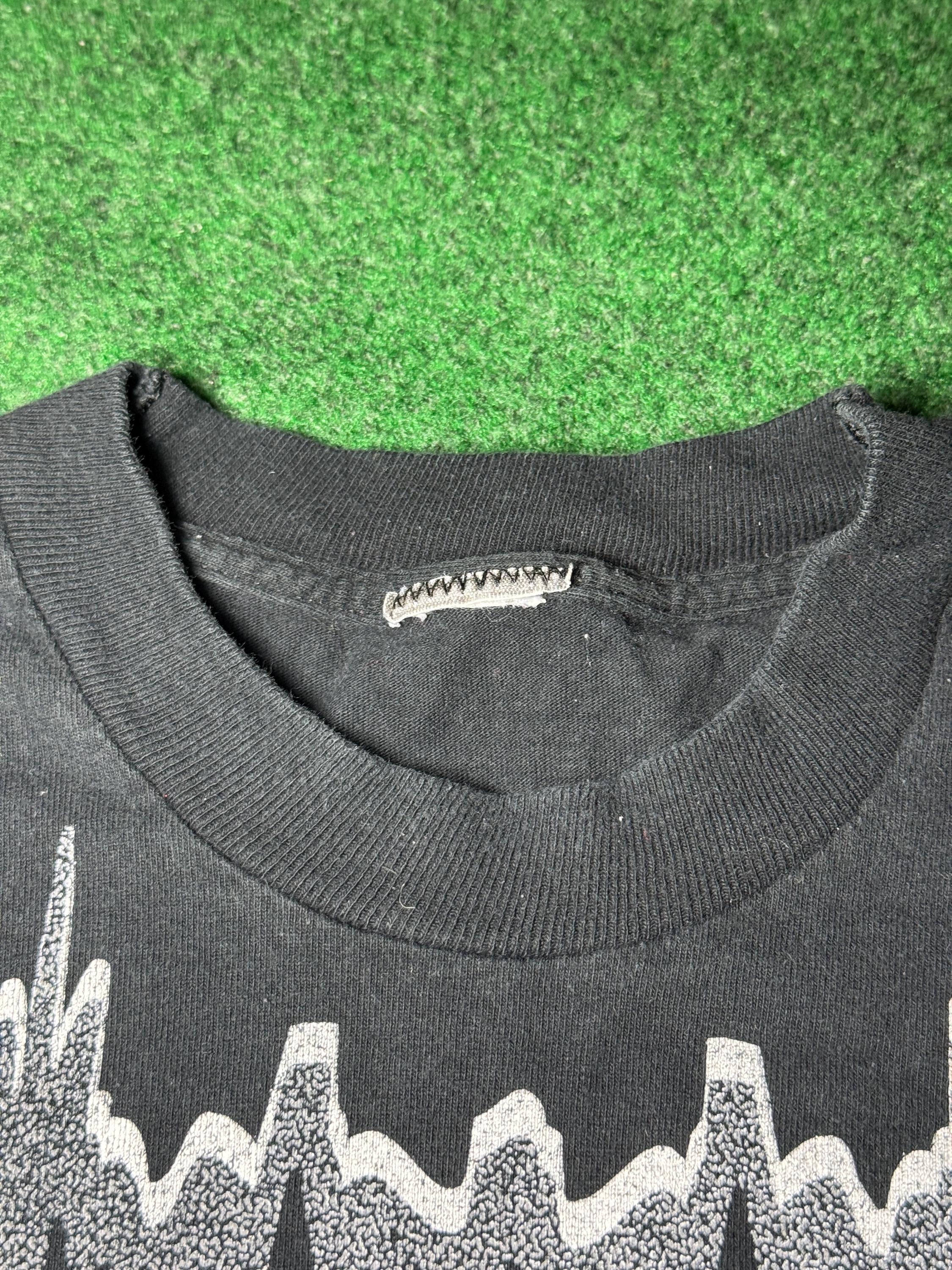 Sweatshirt Vintage Jurassic Park The Lost World 1997 - Taille L - Noir - État Très Bon