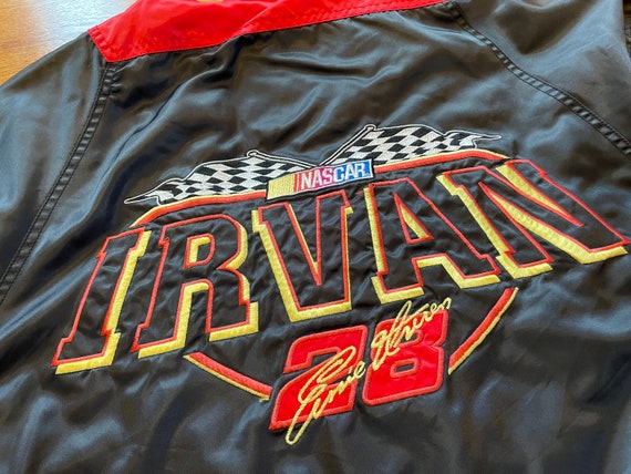 90s Ernie Irvan NASCAR zip up jacket coat old sch… - image 8