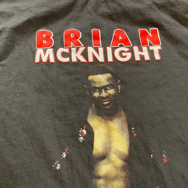 90s 2000 Brian McKnight vintage t-shirt rare old school tour tee hip hop rap new edition joe 702 juvenile 311 Craig David jay z keith sweat