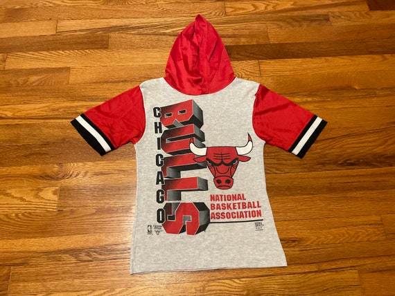 Youth Chicago Bulls Red/Black Poster Board Full-Zip Hoodie