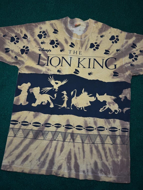 Vintage 90s the Lion King Disney All Over Print T-shirt, XL - Etsy
