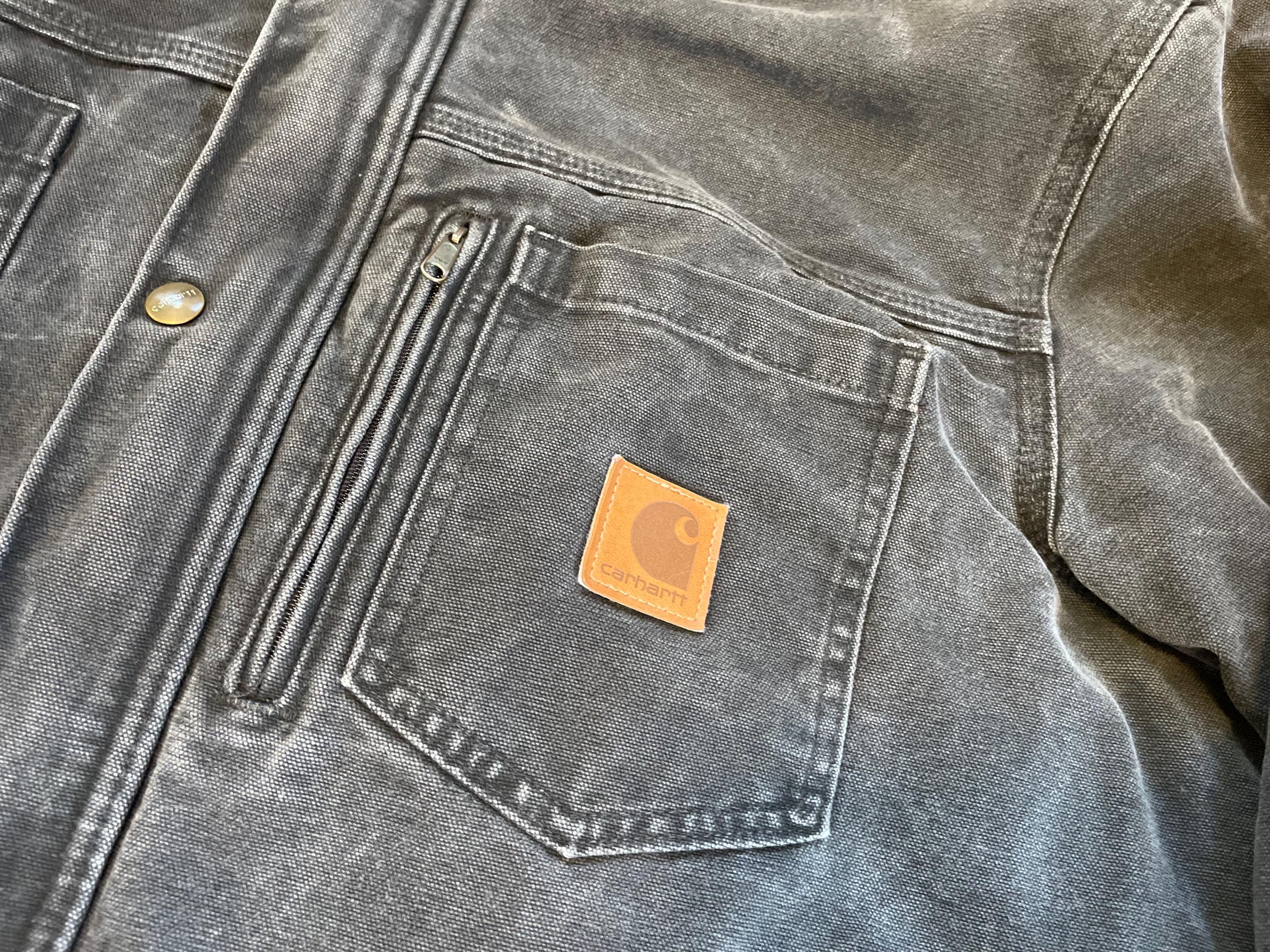 90s Carhartt Coat Brushed Poly Quilt Lined Canyon Jacket XL 90s Carhartt Coat Brushed Poly Quilt Lined Canyon Jacket XL
