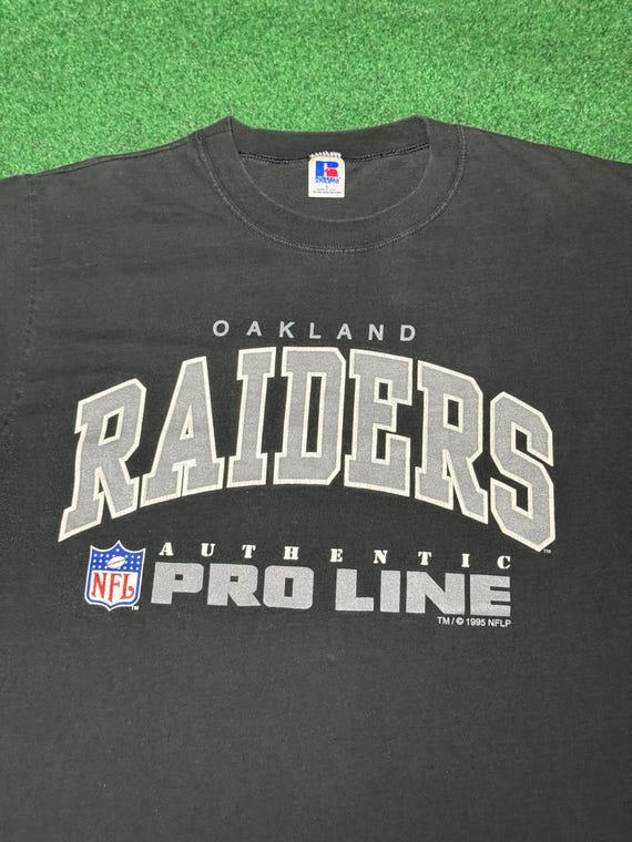 1995 90s Oakland Raiders Pro Line T-shirt Large Football Los