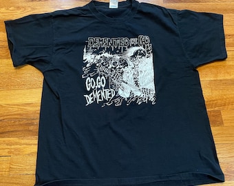 T-shirt 90s Demented Are Go, Psychobilly Punk, zwart XL