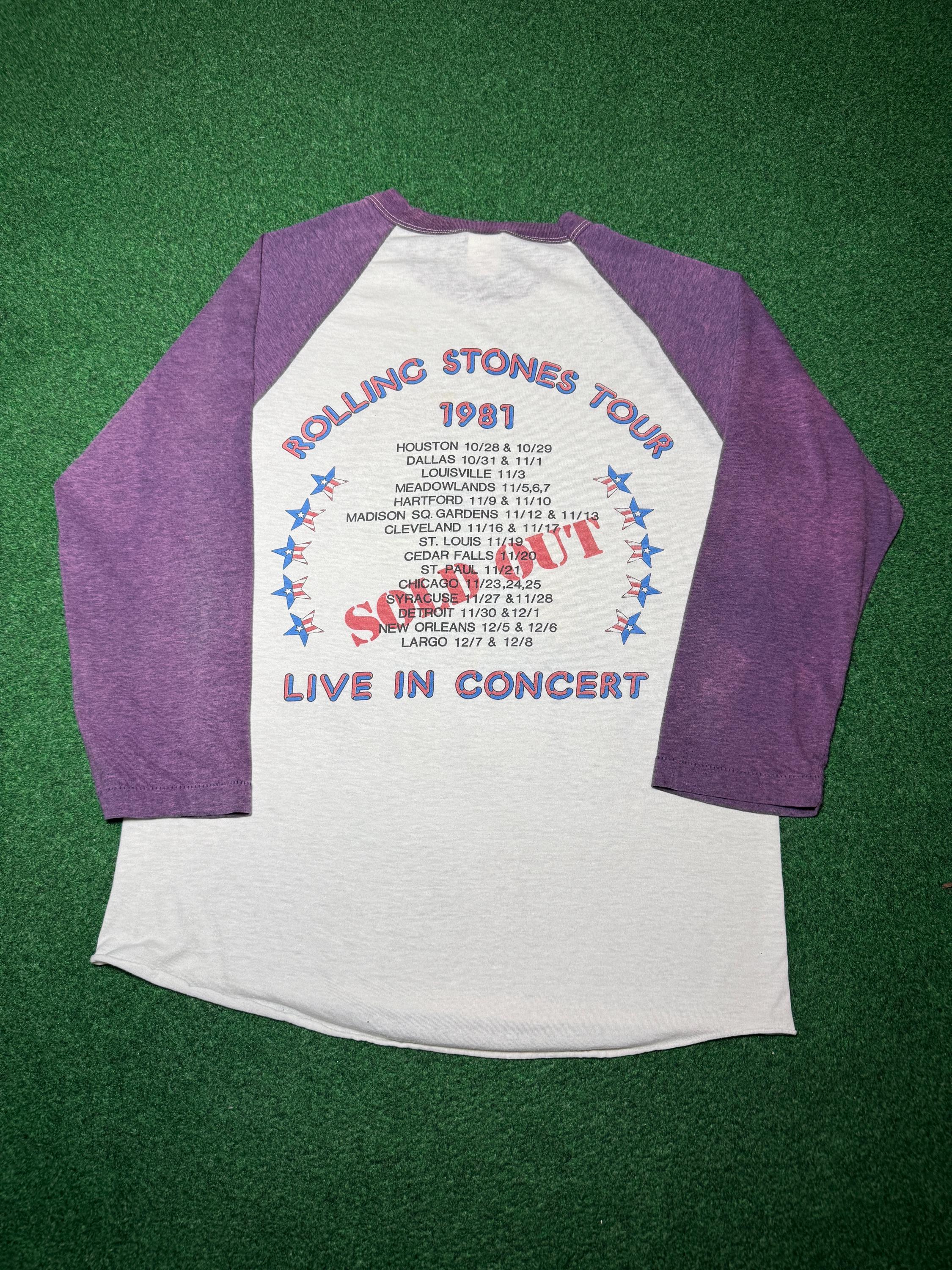 1981 80年代 ローリングストーンズ ツアー ラグランTシャツ レア 
