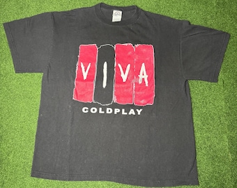 COLDPLAY VIVA LA VIDA Tシャツ 2008 Y2K Coldplay Shirt Viva La Vida Tour 2008 Britpop Band Men's