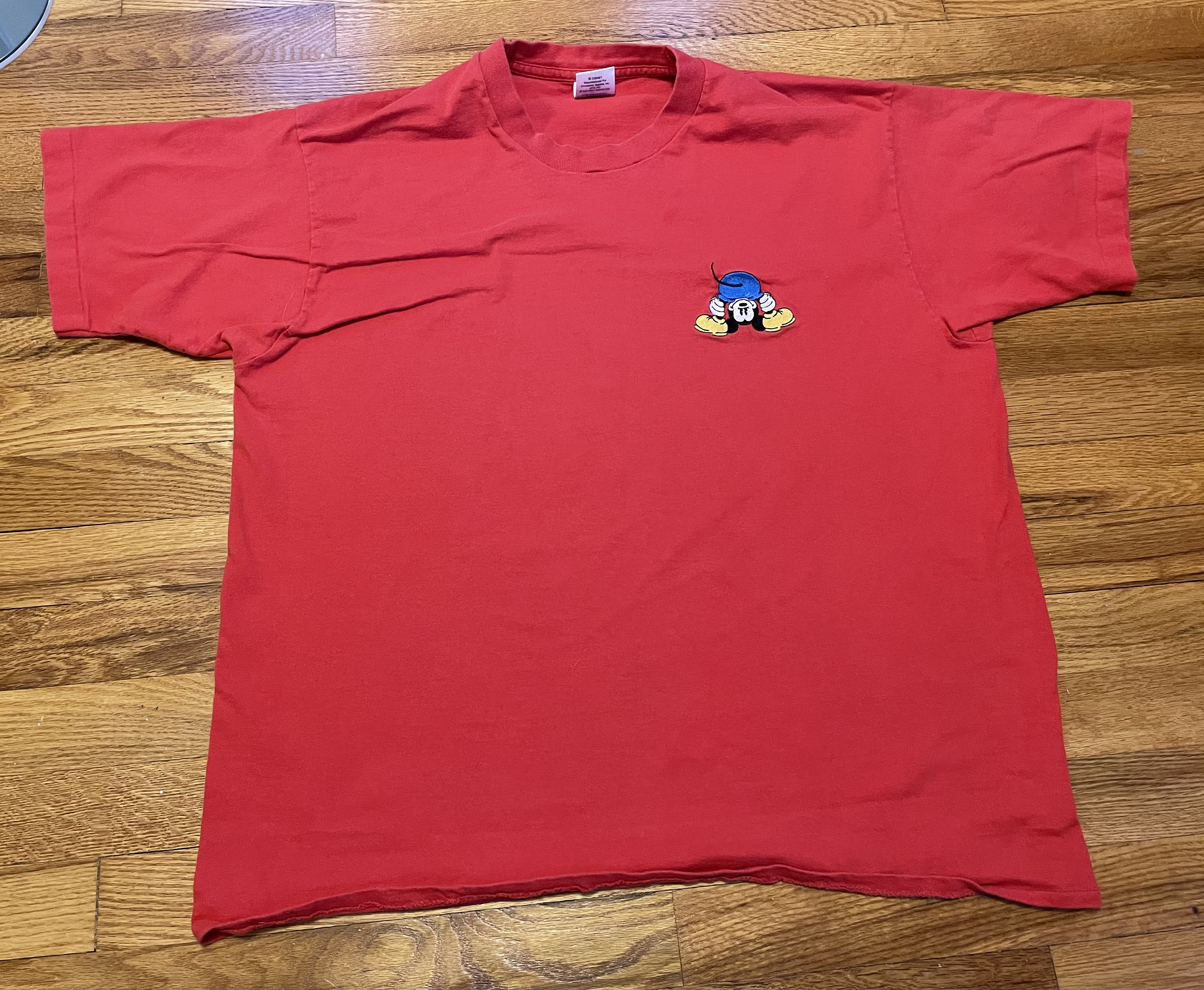 90年代 ミッキーマウス Tシャツ ヴィンテージ レア かがむ 面白い