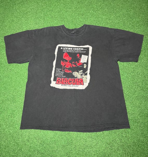 Vintage 90s Blacula T-shirt, Horror Movie Promo Dracula Halloween