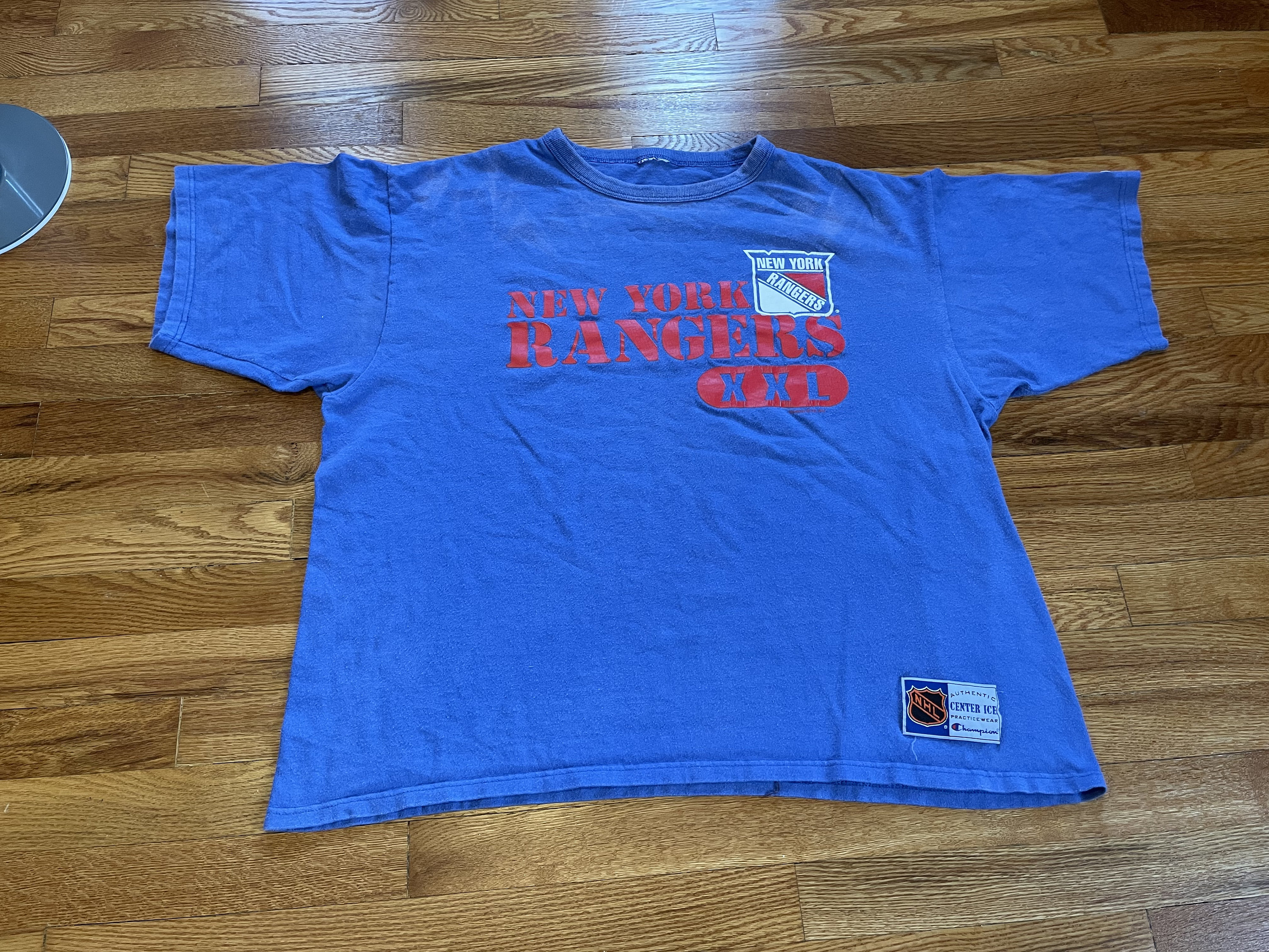 Vtg 94 New York Rangers NHL Stanley Cup Champions Roster T Shirt Blue XL New  NWT