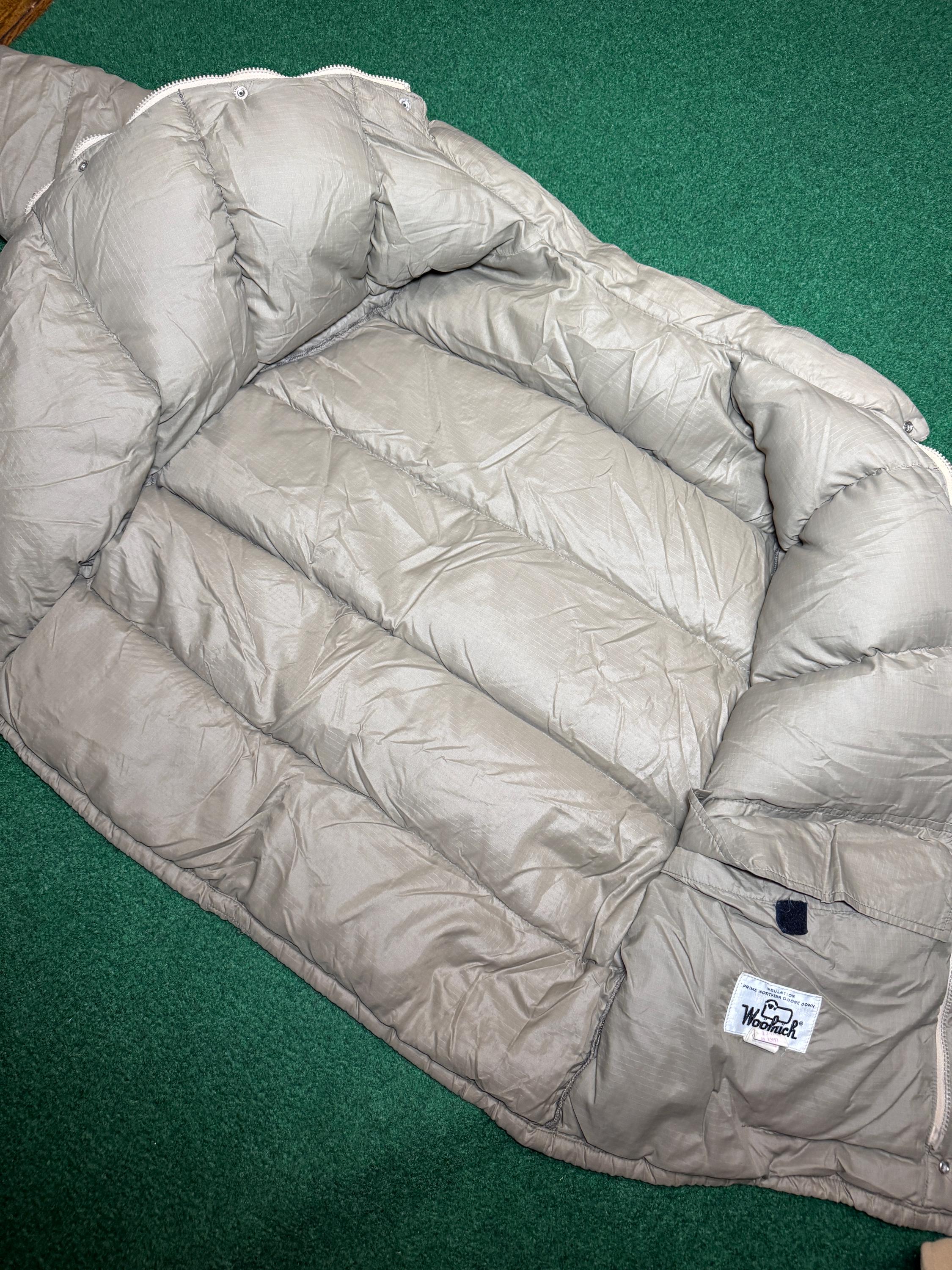 Vintage 70s Woolrich Goose Down Puffer Jacket, Trendy Winter Coat 