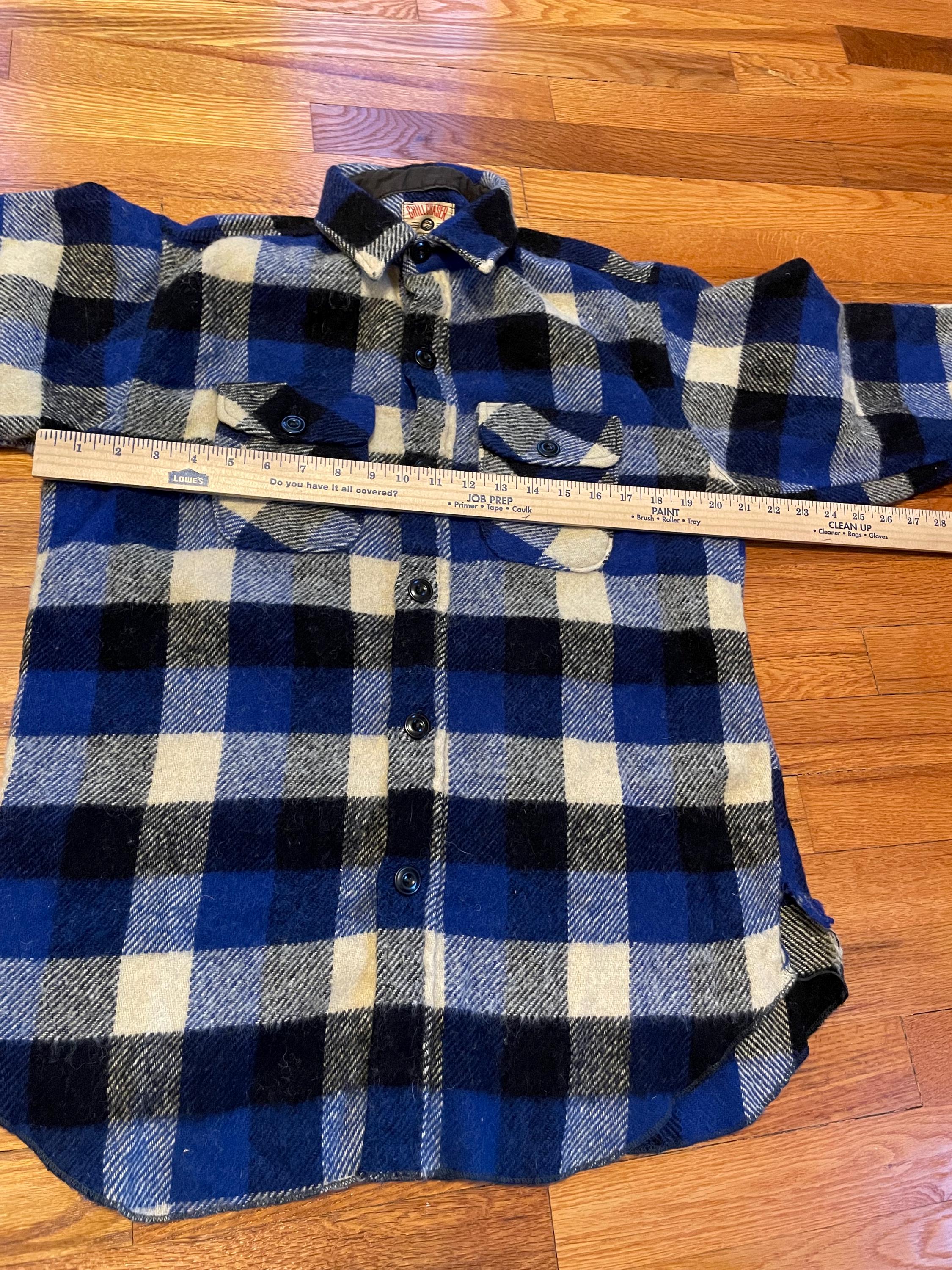 50s True Vintage Chill Chaser by Blue Top Blue Flannel Shirt