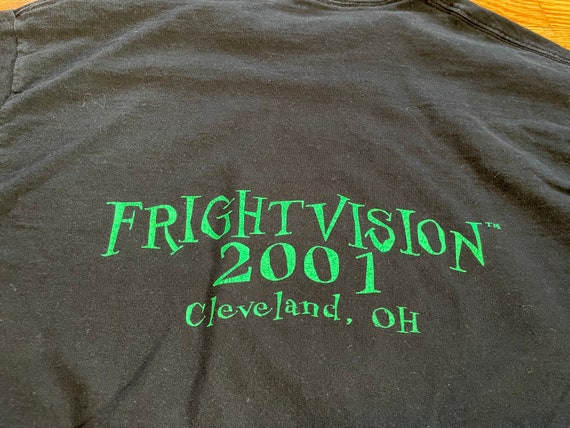 super rare 2001 Frightvision vintage t-shirt clev… - image 5